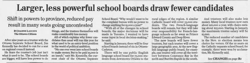 School board changes