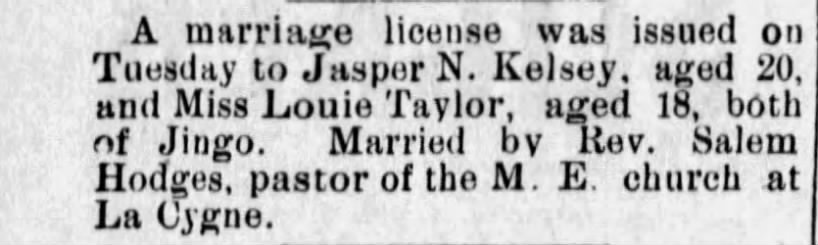 Marriage of Kelsey / Taylor