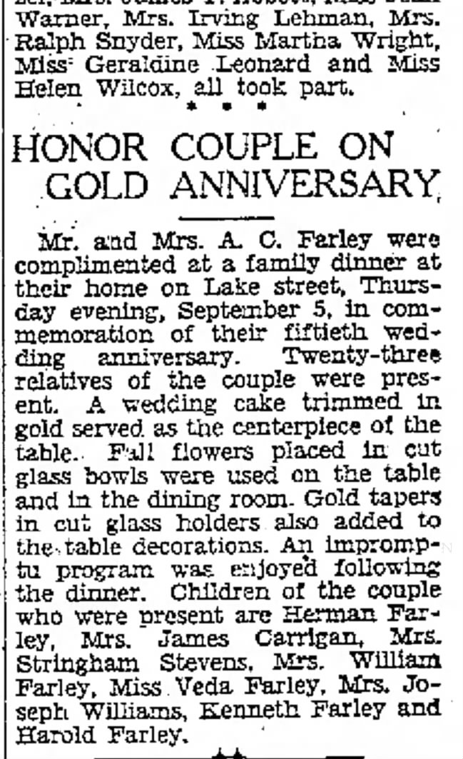 1929 Farley Golden Wdg.
