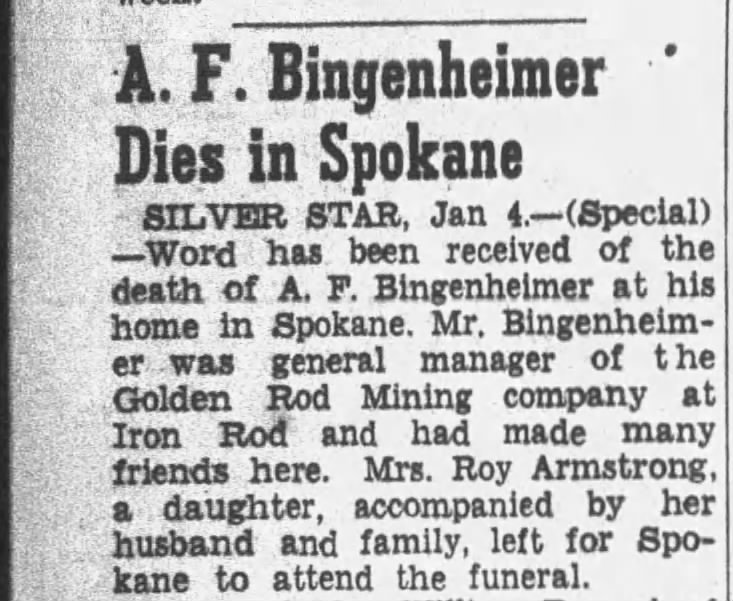 DONE Albert Bingenheimer Dies in Spokane