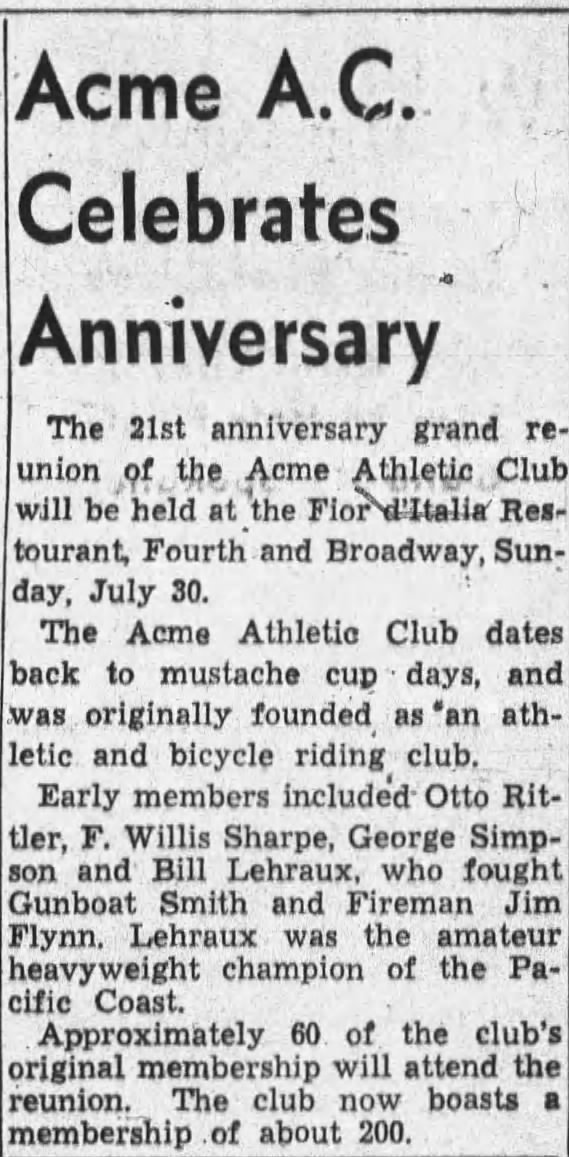 Acme Club 1941 reunion