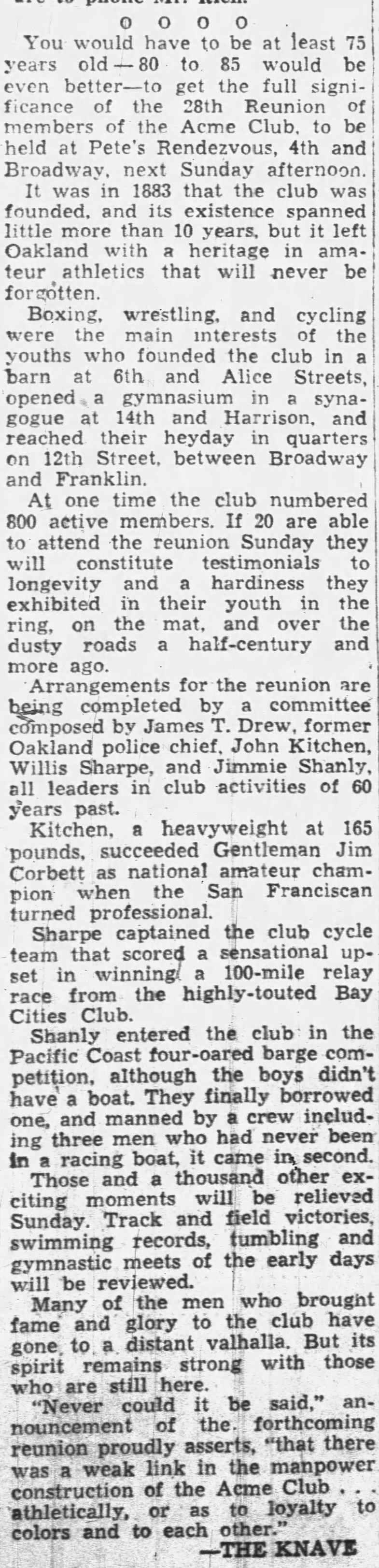 1948 Acme Club reunion