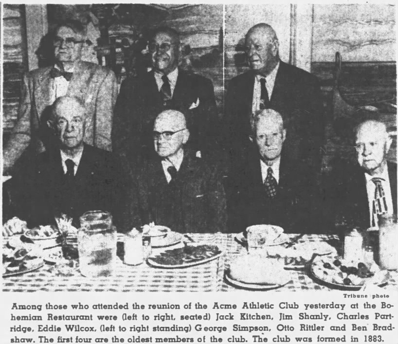 1954 Acme Club reunion