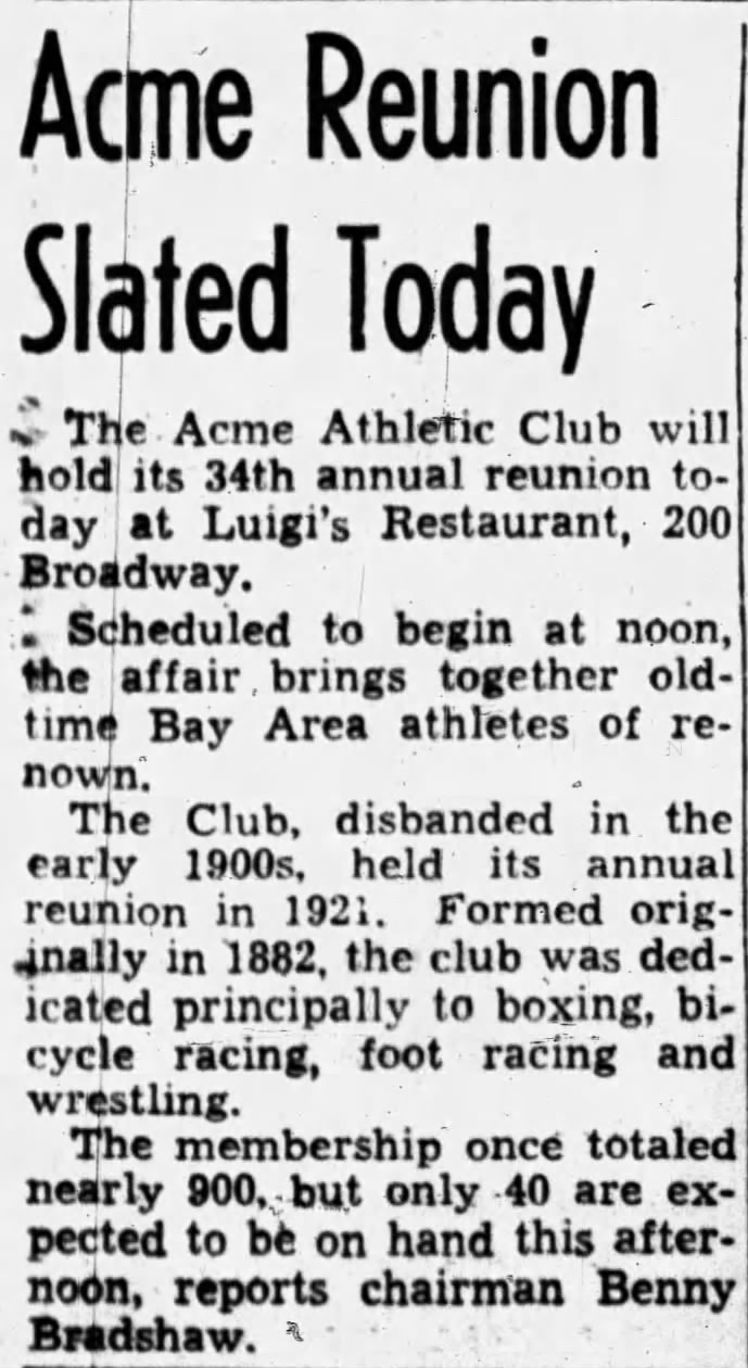 1955 Acme Club reunion