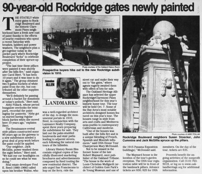 Annalee Allen
90-year-old Rockridge gates newly painted