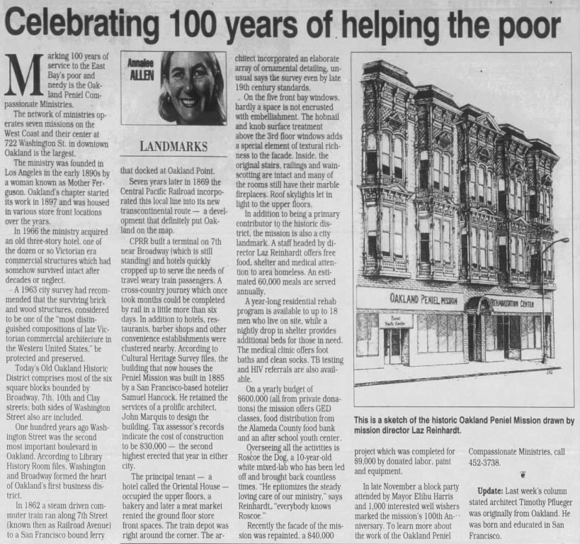 Annalee Allen
Celebrating 100 years of helping the poor