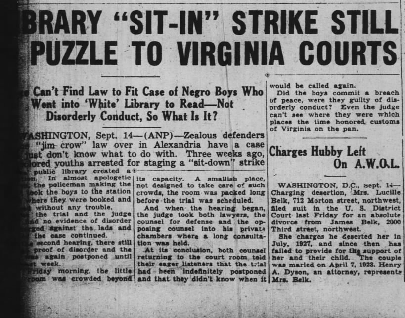 Pittsburgh Courier, 16 September 1939, p. 6, col. 1