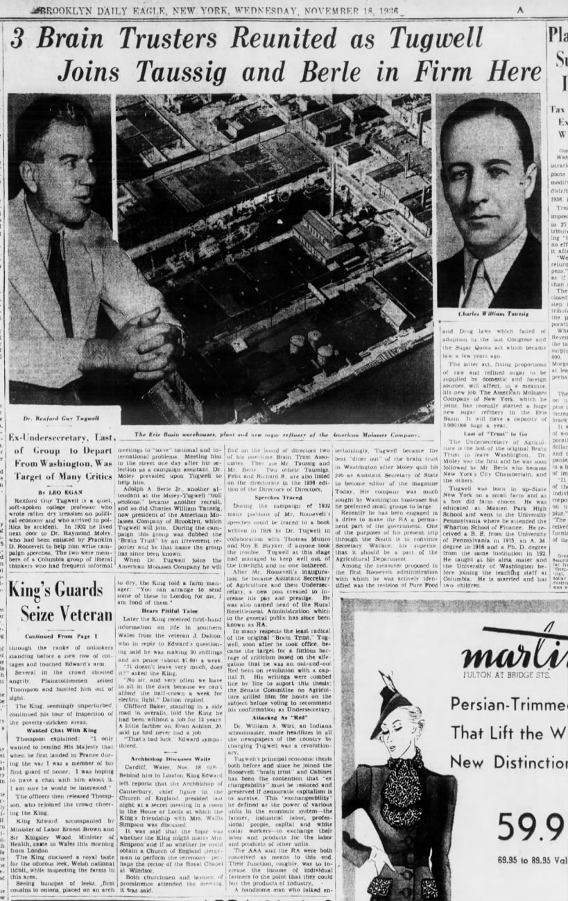 Brooklyn Daily Eagle, Nov. 18, 1936