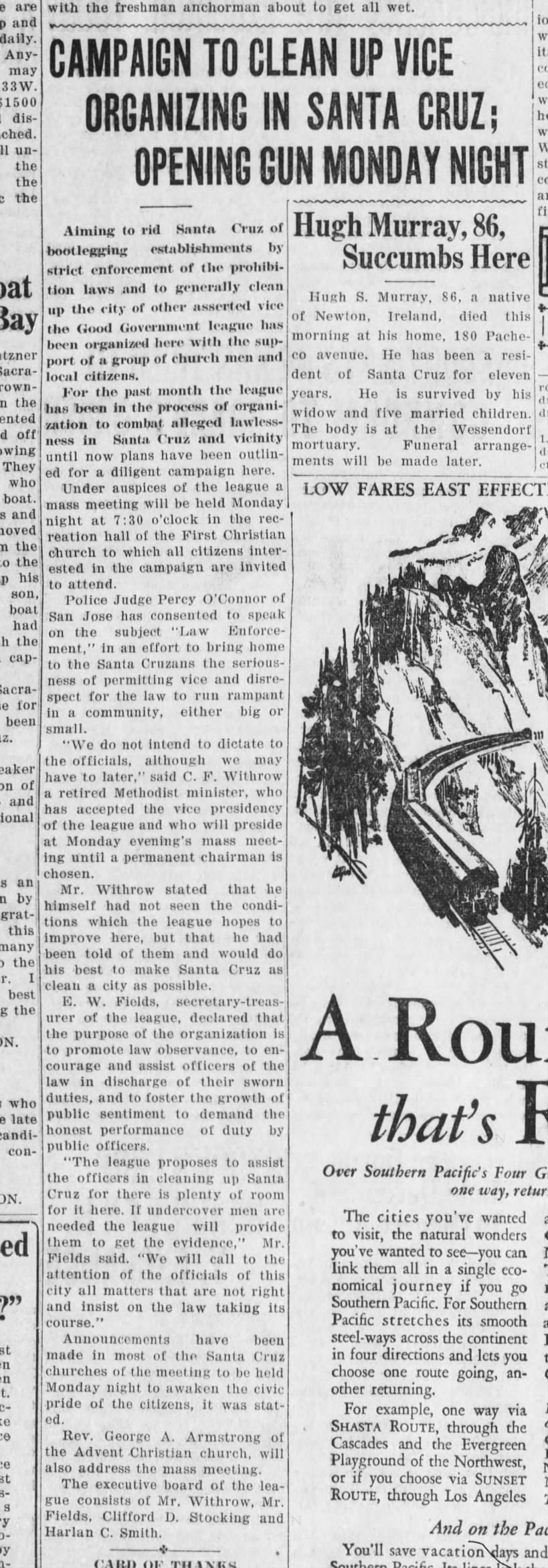 Santa Cruz Evening News, 22 May 1929, Page 2, Column 2