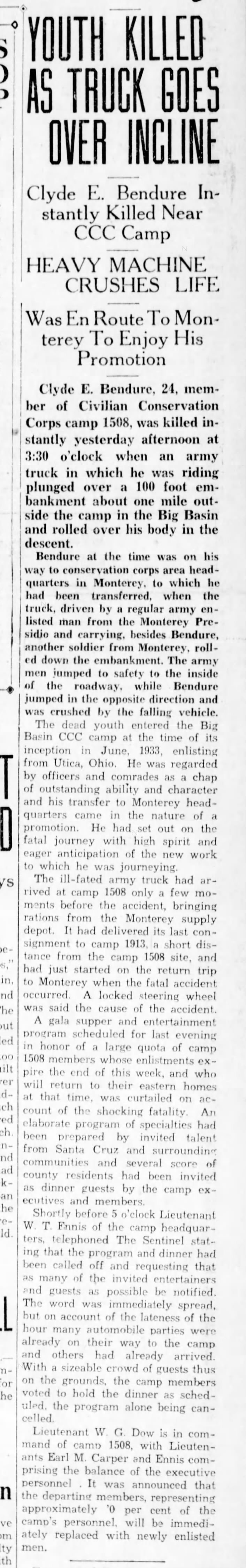 Sentinel, 20 Mar 1934, Page 1, Col 7