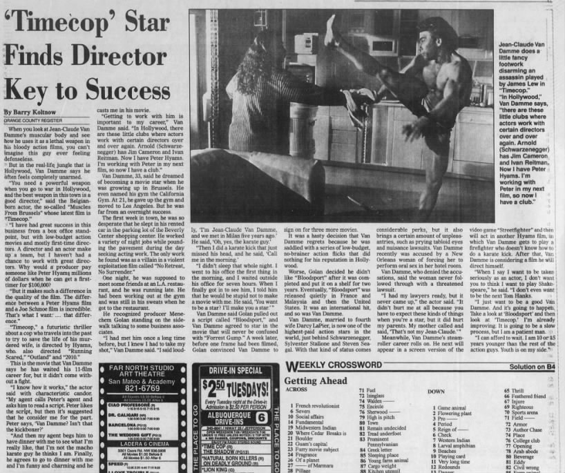 Timecop_Star_Finds_Director_Key_Success - Newspapers.com™