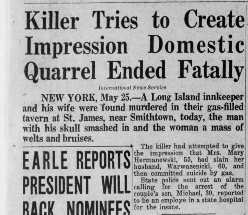 May 25, 1938- Evening news Pennsylvania