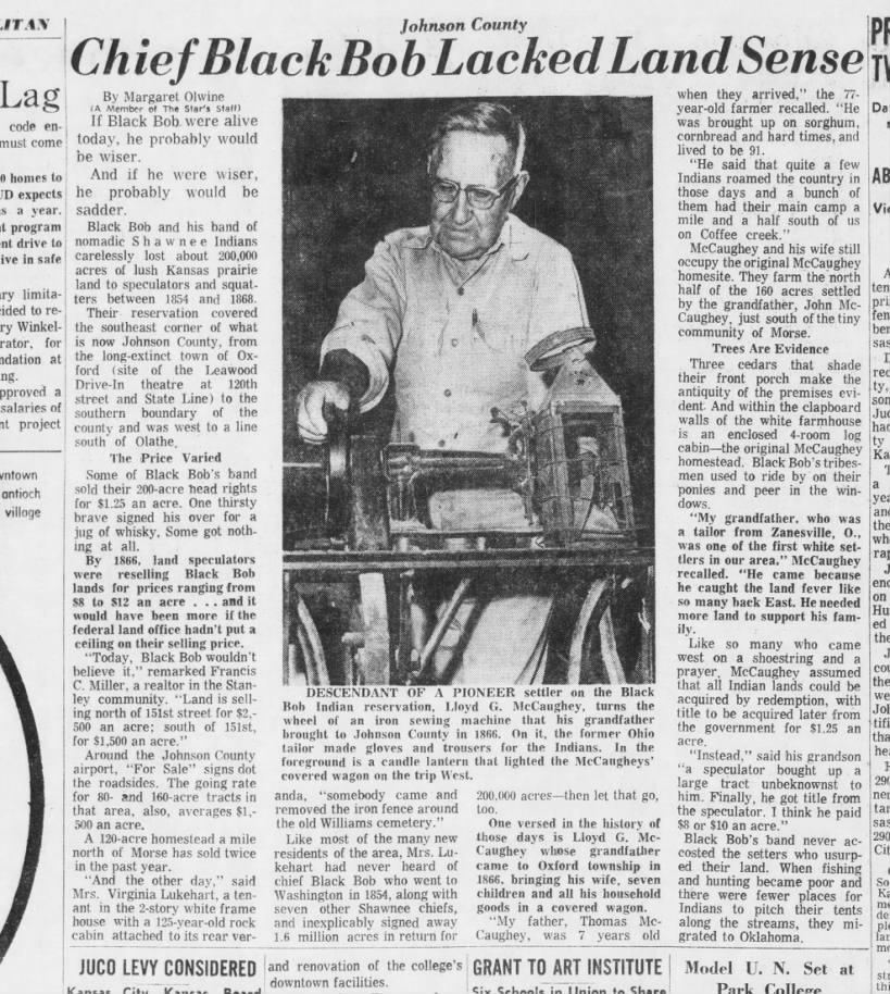 1969-04-10-KansasCityTimes-p4-ChiefBlackBobLackedLandSense
