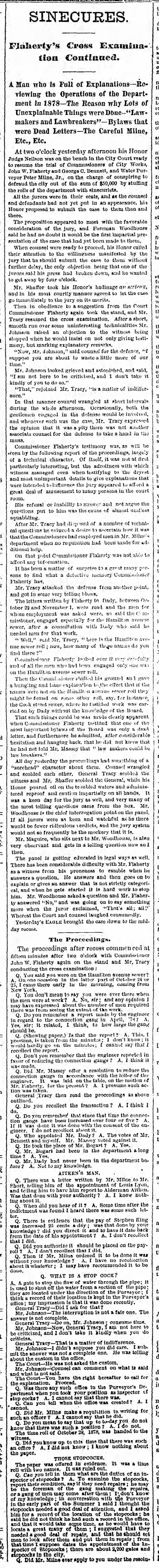 Wednesday, April 30, 1879 - Page 1 - 1 of 2