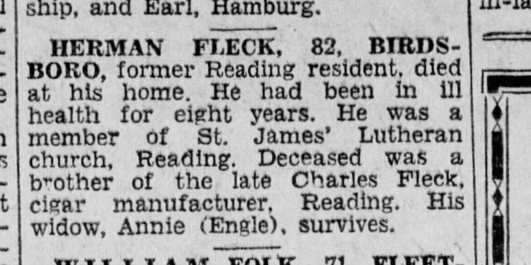 Herman Fleck death