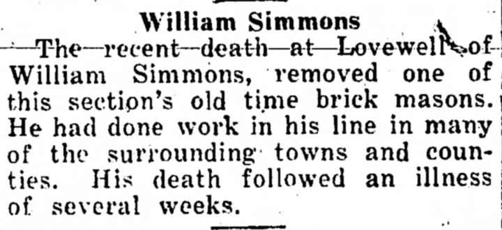 William Simmons death notice