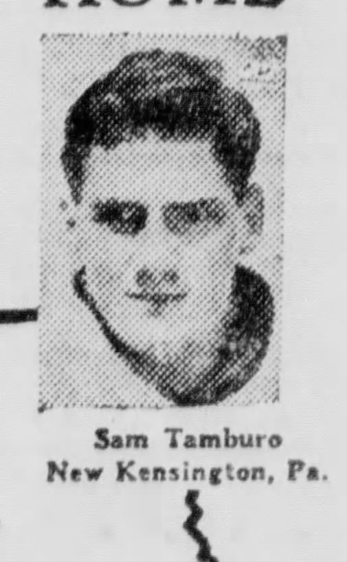 Sam Tamburo, Football Star 1948