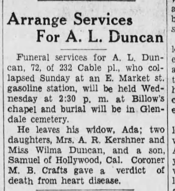 Duncan.A.L.
obituary
1932
