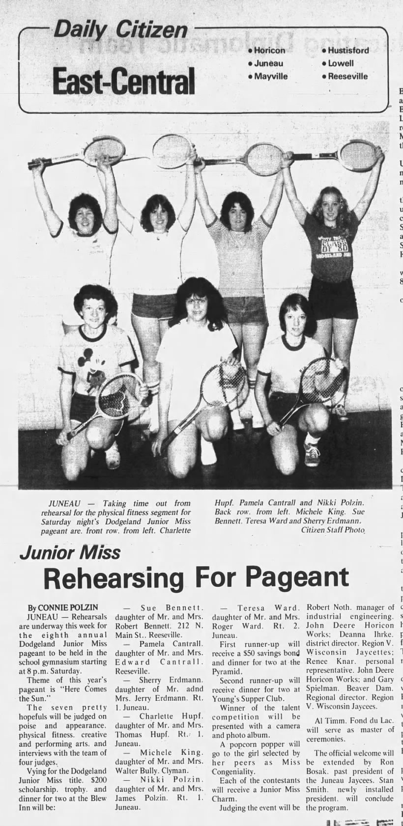 Cantrall, Pam - Junior Miss - PHOTO - 1979