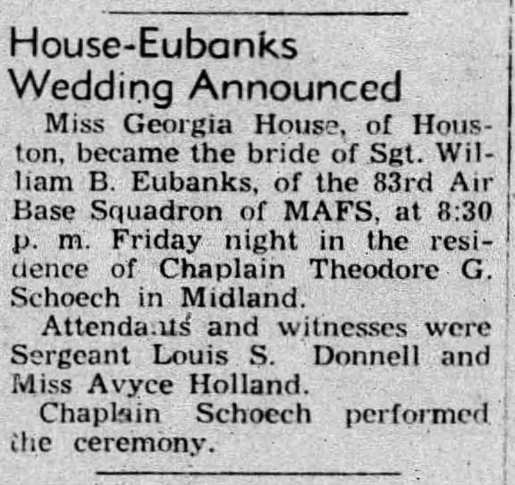 House - Eubanks Wedding