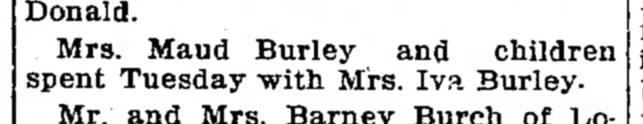 Mrs Maud Burley 14 Dec 1918 Logansport Pharos