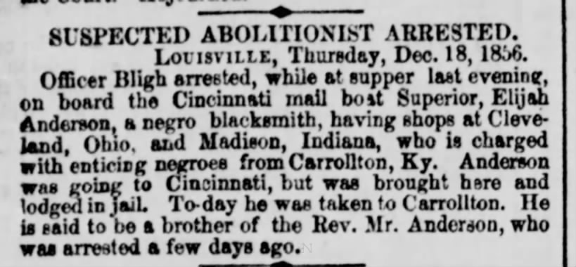 19 Dec 1856 New York Tribune e. Anderson