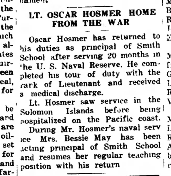 1 Dec 1944  Oscar Hosmer  Deming Headlight (Deming, NM)
