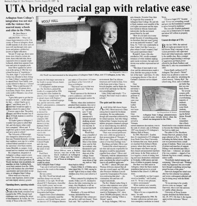 UTA Bridged Racial Gap with Relative Ease