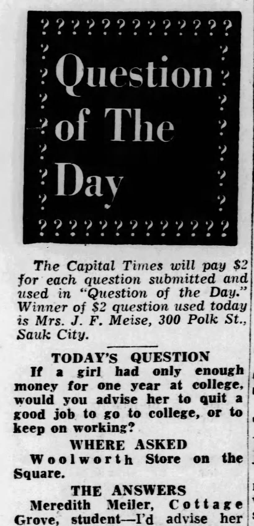 QuestionoftheDay8Apr1954
