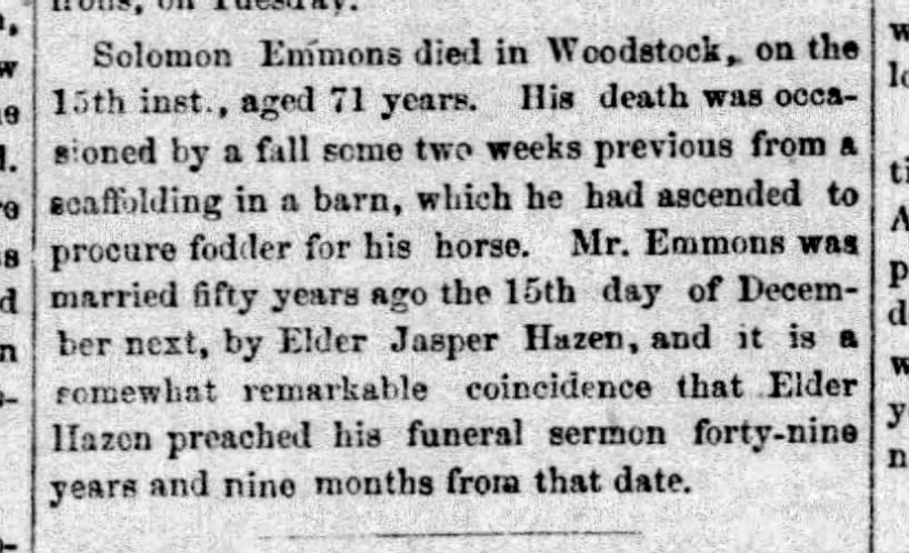 Death of Solomon Emmons