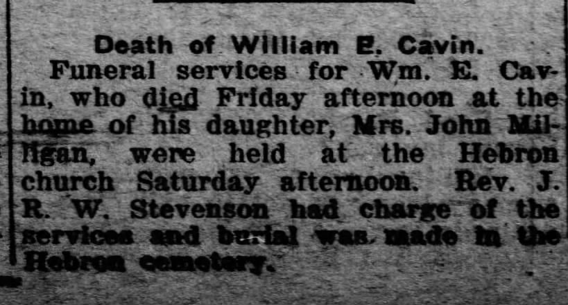 Obituary for William B. Cavin