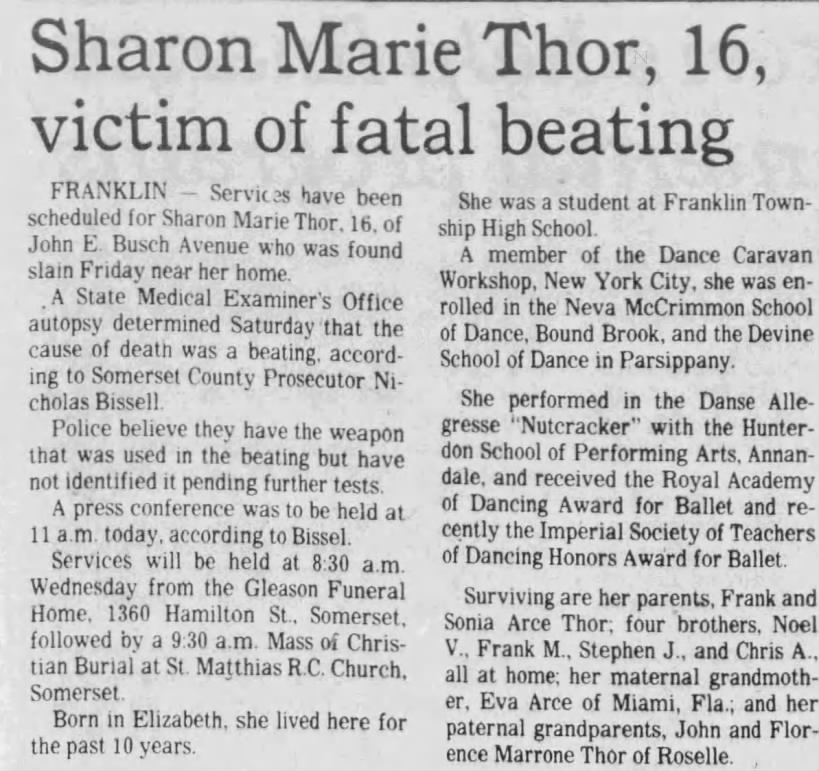 Sharon Thor Murder