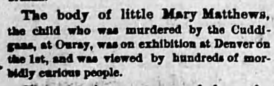 Murder of Mary Matthews