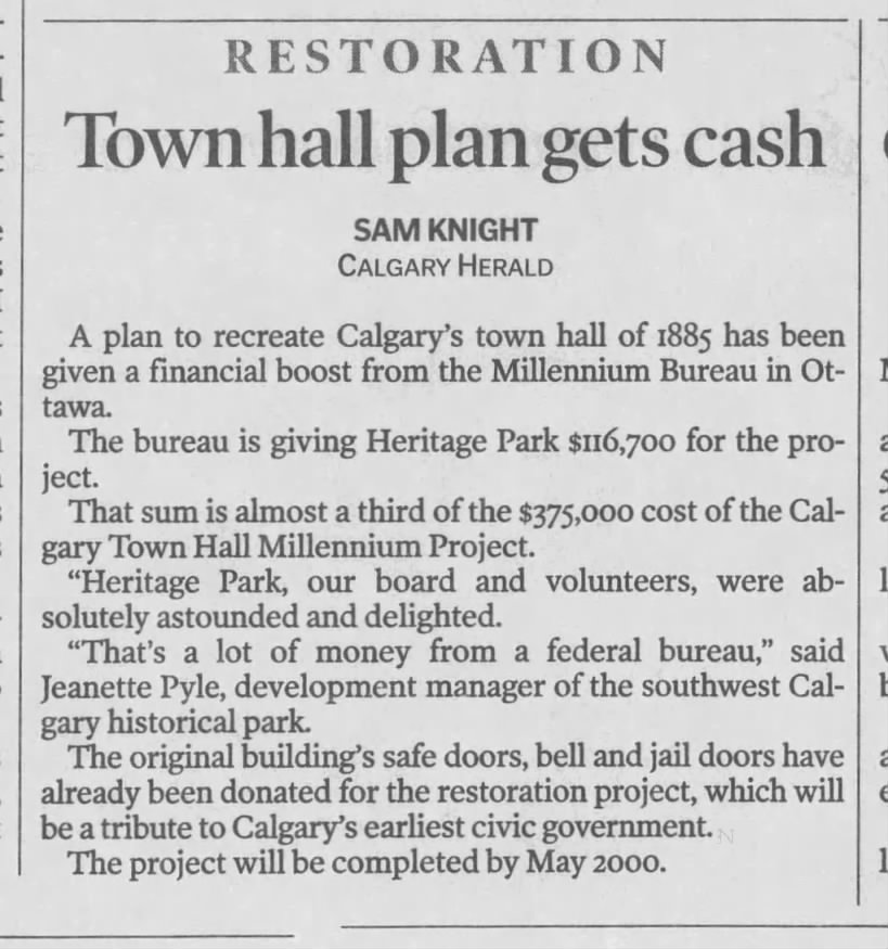 Sam Knight, "Restoration: Town hall plan gets cash."
