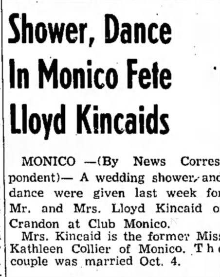 Kincaid shower and dance!