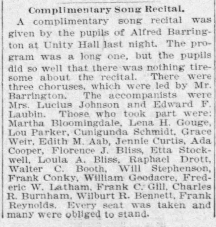Aab Edith May Song Recital 18950227