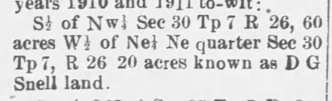 Dale County Lumber Claim; Southern Star; 1 May 1912; p. 4; col. 1