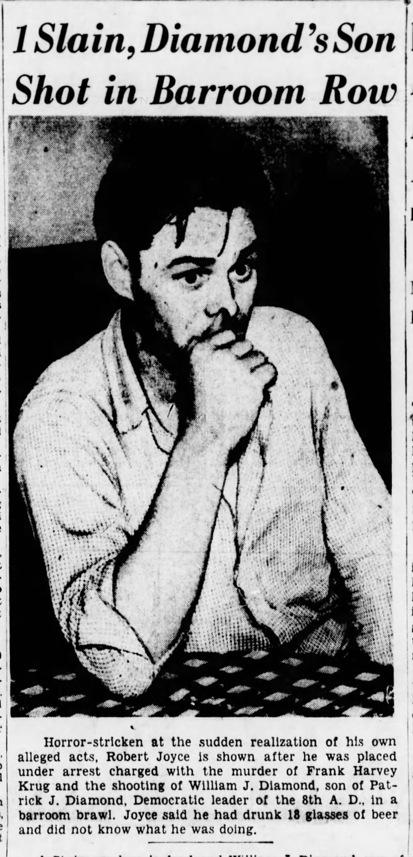 Robert Joyce/Brooklyn Eagle. July 13, 1938 Page 1