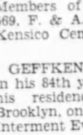 OBIT - Albert Geffken
1/1/1928
