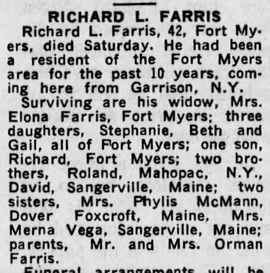 Richard L. Farris obituary