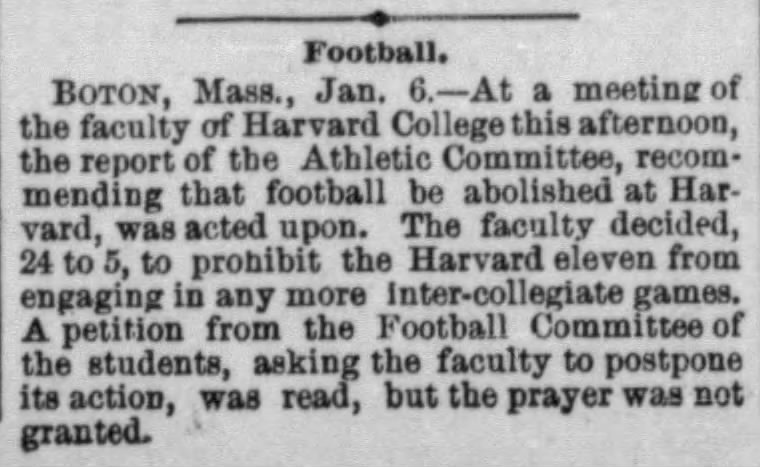Harvard banned by faculty 1885 (Philadelphia)