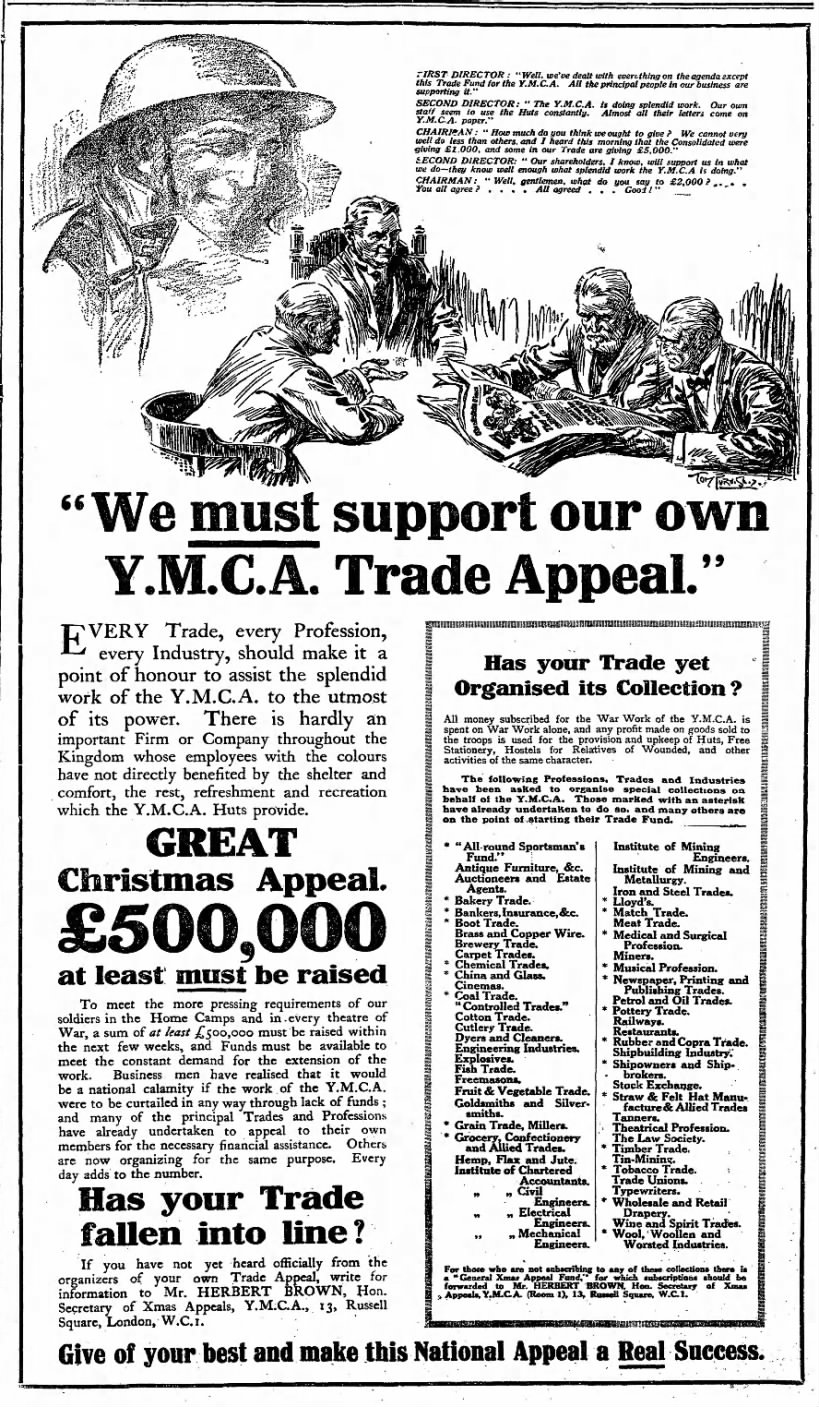 YMCA appeal for huts 17/12/17