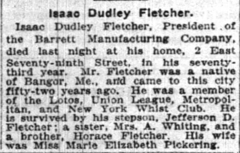 Obituary for Dudley Fletcher