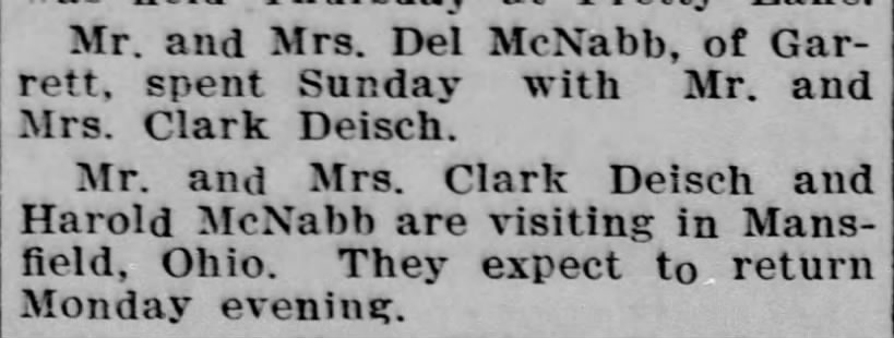 Mr. & Mrs. Clark Deisch and Harold McNabb