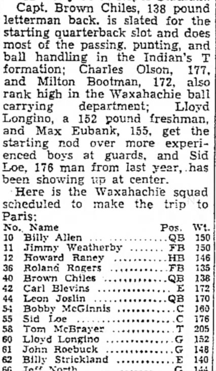 Lloyd weighed 153 lbs in 1944