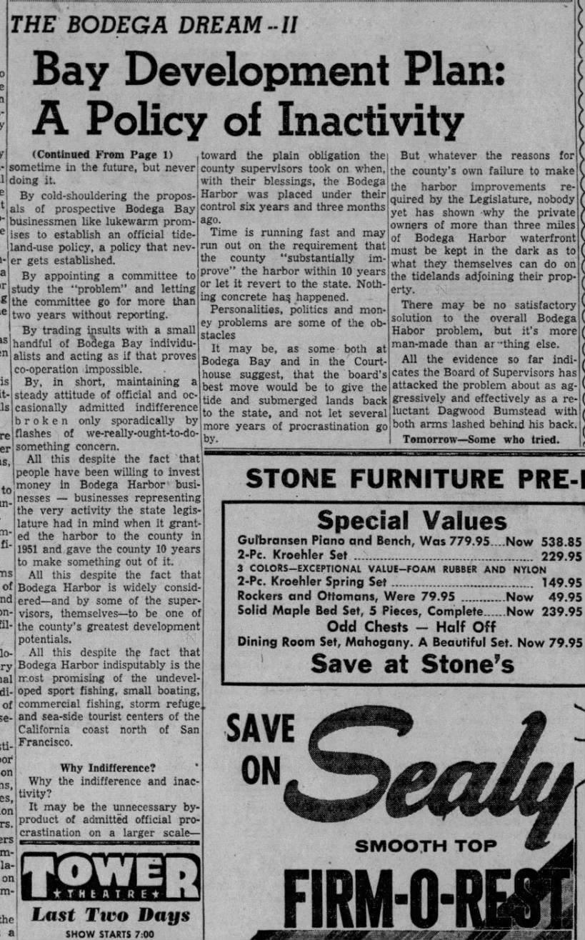 Press Democrat  Jan 6, 1958