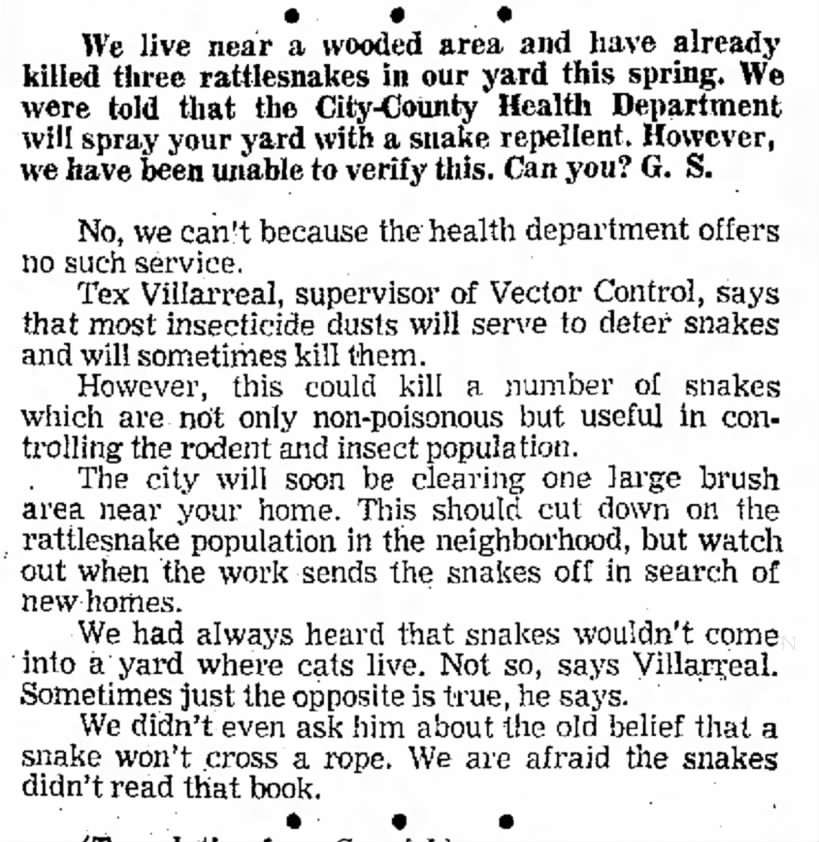 Agustin Tex VILLARREAL article clipping 05 May 1971