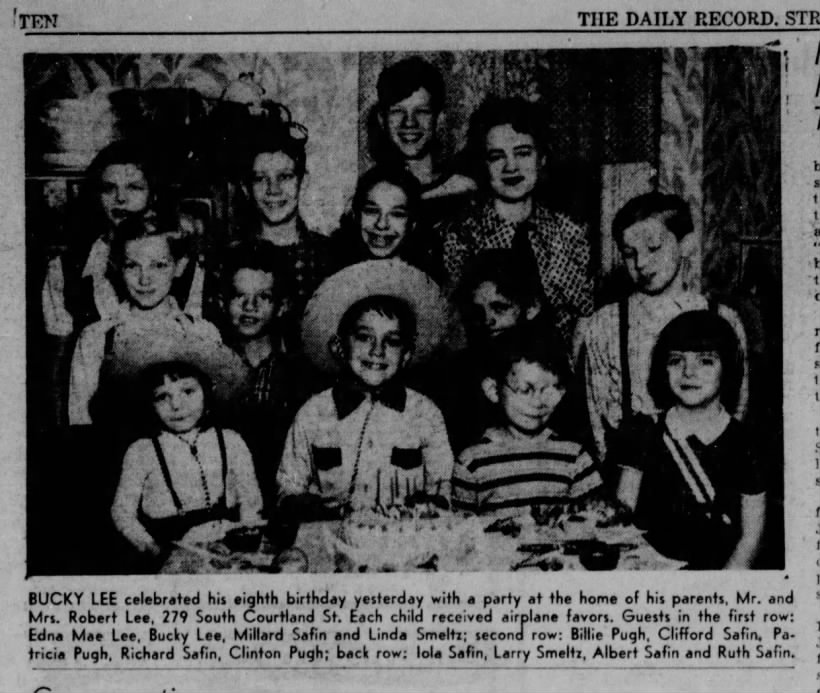 Pocono Record April 27 1950
Bucky's Birthday