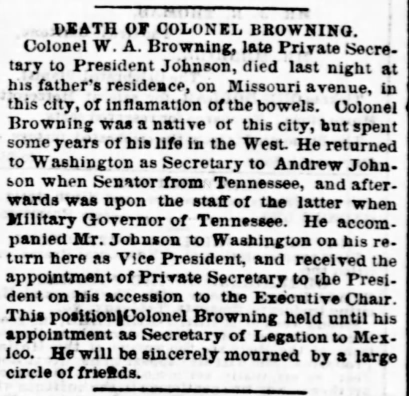 Death of Colonel Browning