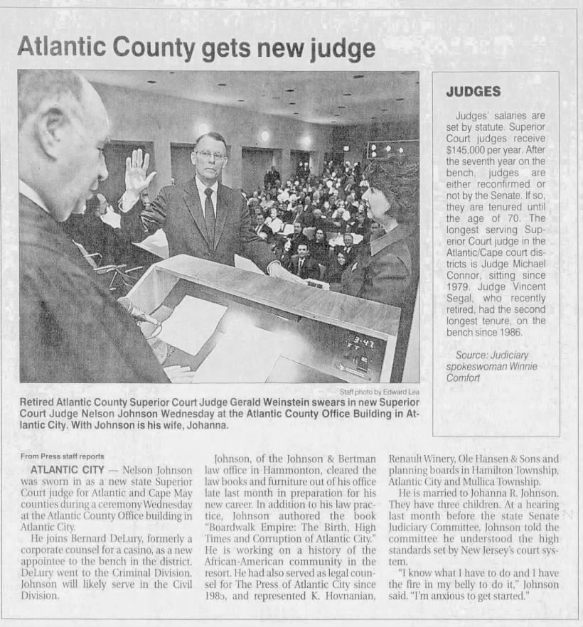 Atlantic County Gets New Judge